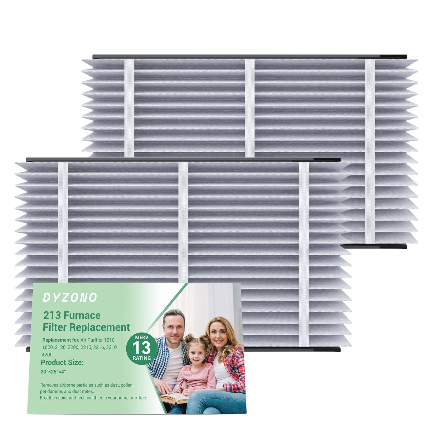 Aprilaire 213 MERV 13 Furnace Air Filters, 20x25x4, Compatible with 1210, 1620, 2120, 2210, 2216, 3210, 4200