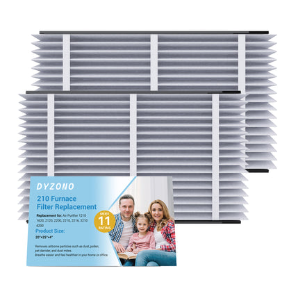 Aprilaire 210 MERV 11 Furnace Air Filters, 20x25x4, Compatible with 1210, 1620, 2120, 2210, 2216, 3210, 4200